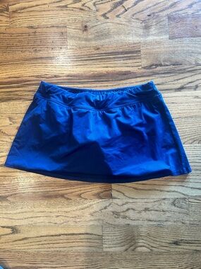 Lands' End Navy Blue Swim Skirt